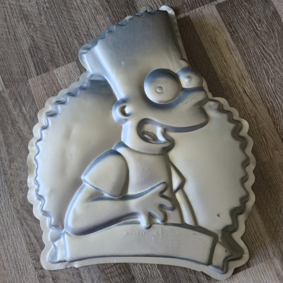 Wilton Other - Wilton Bart Simpson Vintage 90s Aluminium Cake Pan Bakeware Mold 2105-9002 Retro